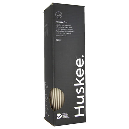 タンブラー ナチュラル 4個セット 350ml 12oz / HuskeeCup