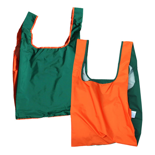 エコバッグ Bicolour Green & Orange（バイカラー グリーン＆オレンジ）