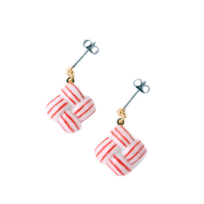 ピアス 朱 / 結び