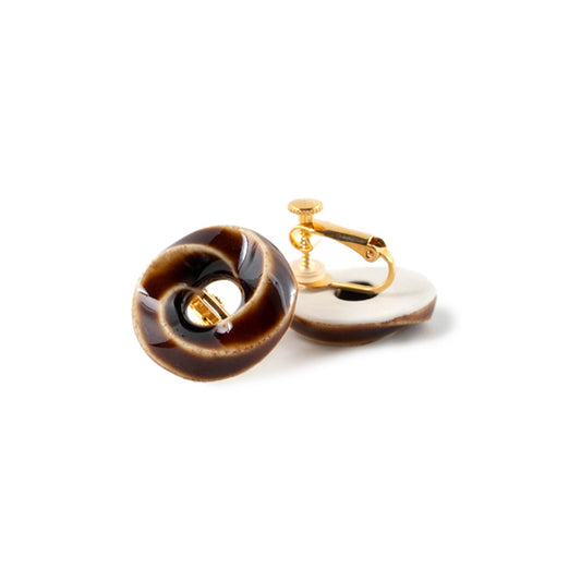 イヤリング 茶 / くるり