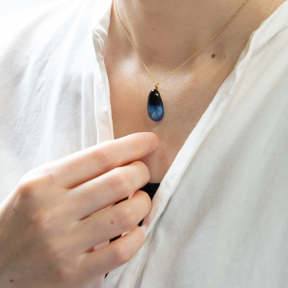 ペンダント 青星 大  / とろり