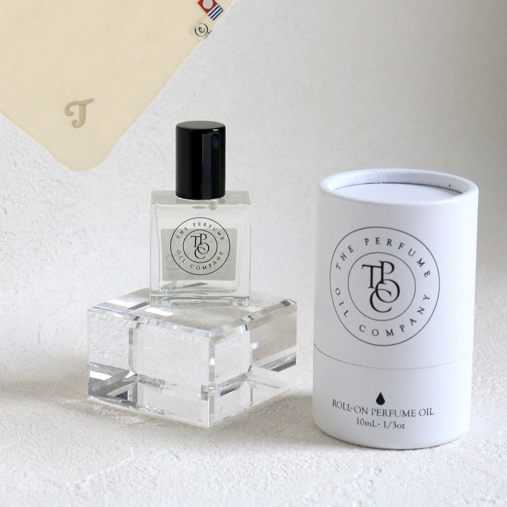 パフュームオイル 10ml + タオルハンカチ ナチュラル / Premium Gift Set