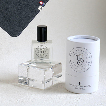 パフュームオイル 10ml + タオルハンカチ クラシックグレー / Premium Gift Set