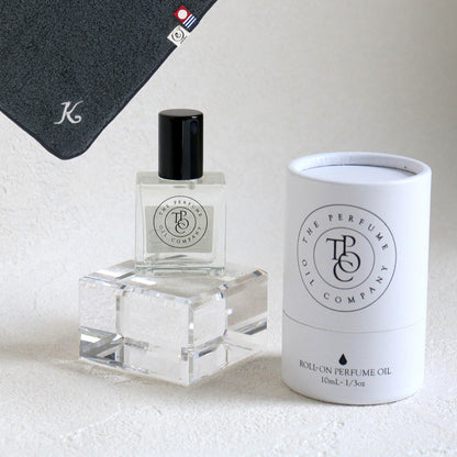 パフュームオイル 10ml + タオルハンカチ クラシックグレー / Premium Gift Set