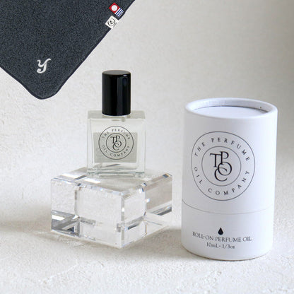 パフュームオイル 10ml + タオルハンカチ クラシックグレー / Premium Gift Set