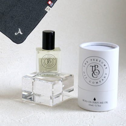 パフュームオイル 10ml + タオルハンカチ クラシックグレー / Premium Gift Set