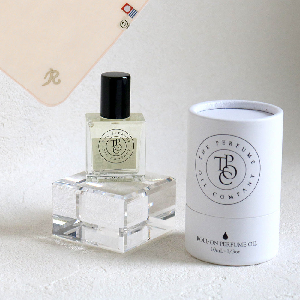パフュームオイル 10ml + タオルハンカチ パウダーピンク / Premium Gift Set