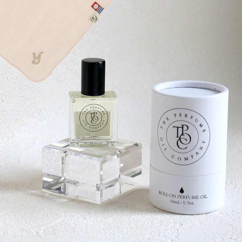 パフュームオイル 10ml + タオルハンカチ パウダーピンク / Premium Gift Set