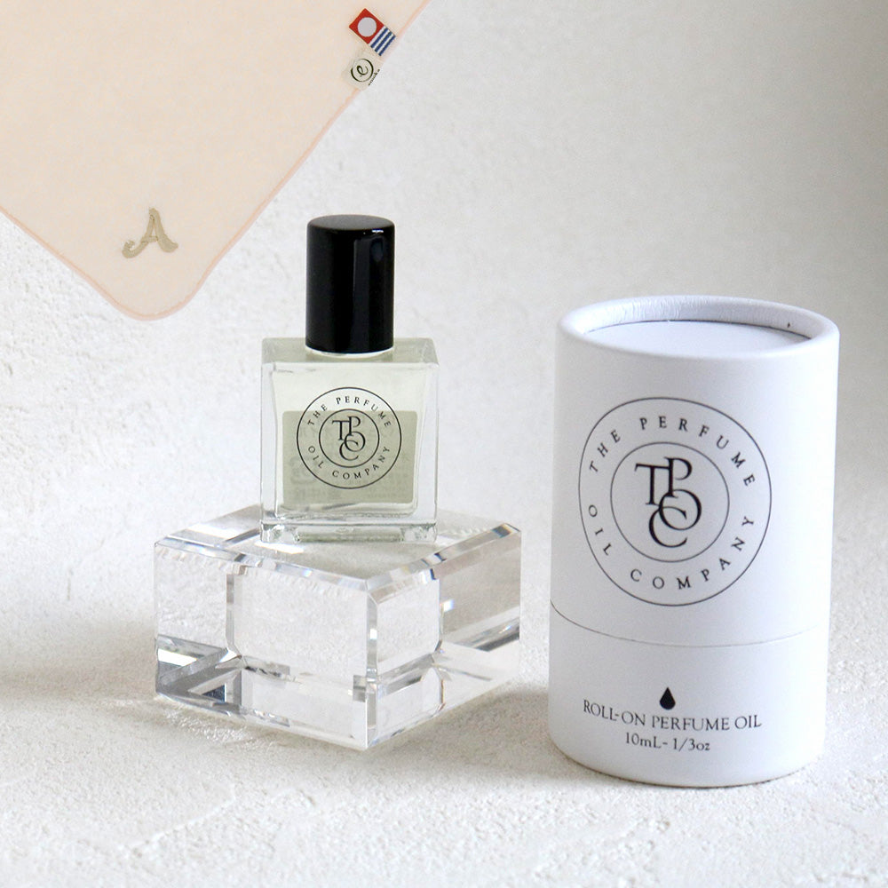 パフュームオイル 10ml + タオルハンカチ パウダーピンク / Premium Gift Set