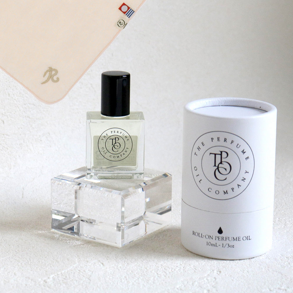 パフュームオイル 10ml + タオルハンカチ パウダーピンク / Premium Gift Set