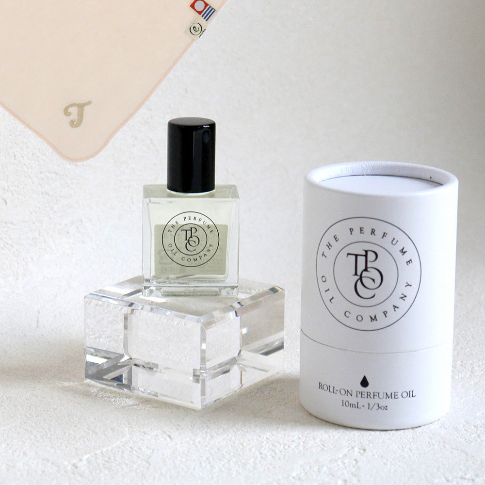 パフュームオイル 10ml + タオルハンカチ パウダーピンク / Premium Gift Set