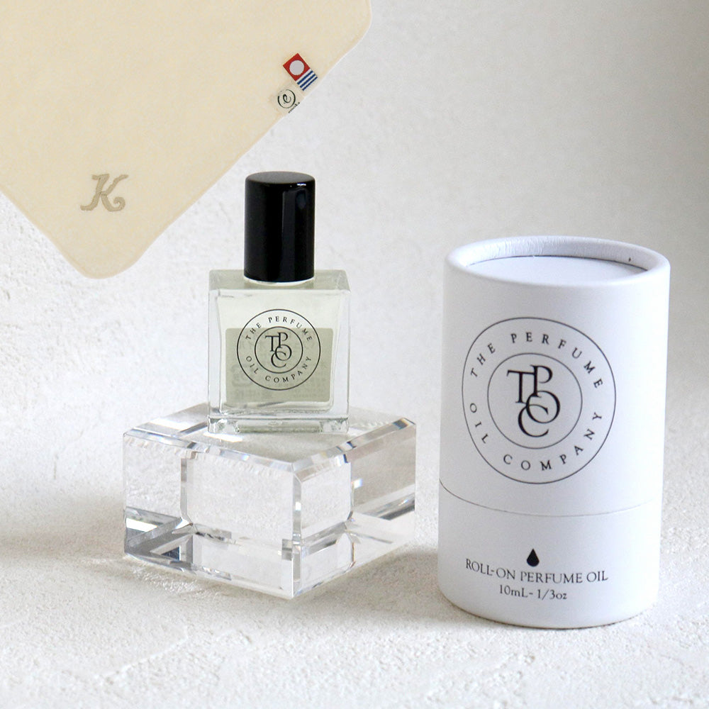 パフュームオイル 10ml + タオルハンカチ ナチュラル / Premium Gift Set