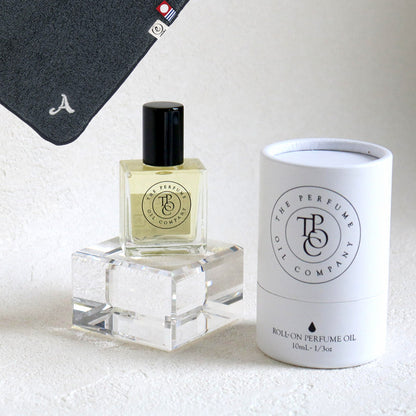 パフュームオイル 10ml + タオルハンカチ クラシックグレー / Premium Gift Set