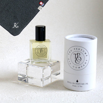 パフュームオイル 10ml + タオルハンカチ クラシックグレー / Premium Gift Set