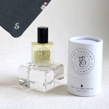 パフュームオイル 10ml + タオルハンカチ クラシックグレー / Premium Gift Set