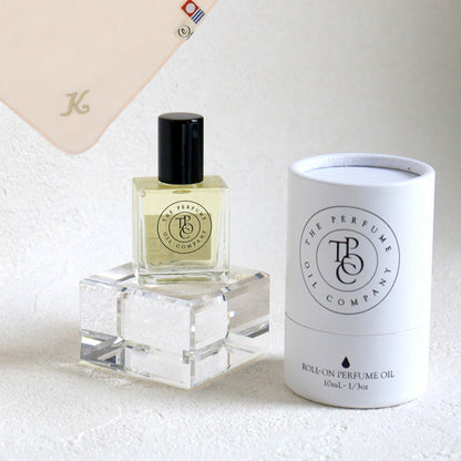 パフュームオイル 10ml + タオルハンカチ パウダーピンク / Premium Gift Set