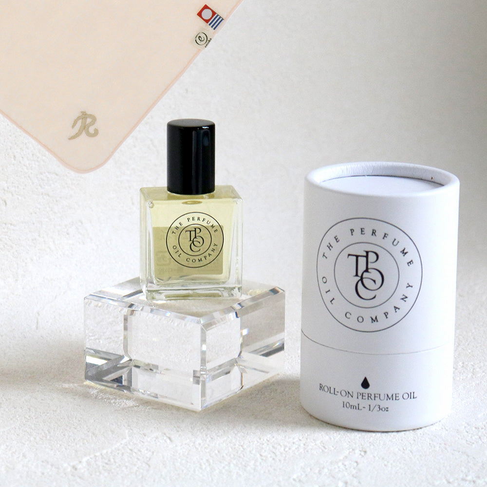 パフュームオイル 10ml + タオルハンカチ パウダーピンク / Premium Gift Set