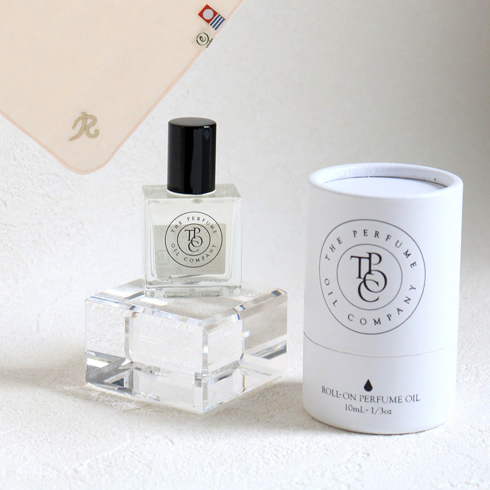 パフュームオイル 10ml + タオルハンカチ パウダーピンク / Premium Gift Set