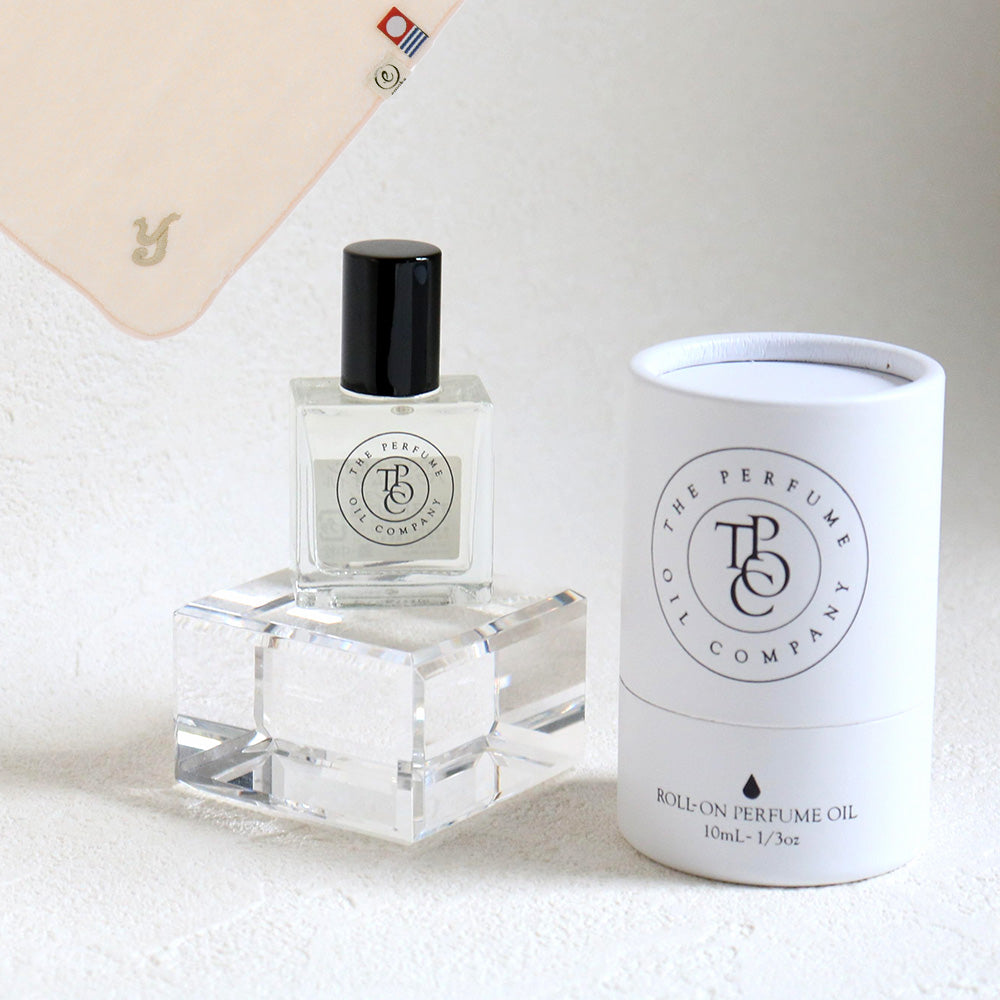 パフュームオイル 10ml + タオルハンカチ パウダーピンク / Premium Gift Set