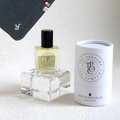 パフュームオイル 10ml + タオルハンカチ クラシックグレー / Premium Gift Set