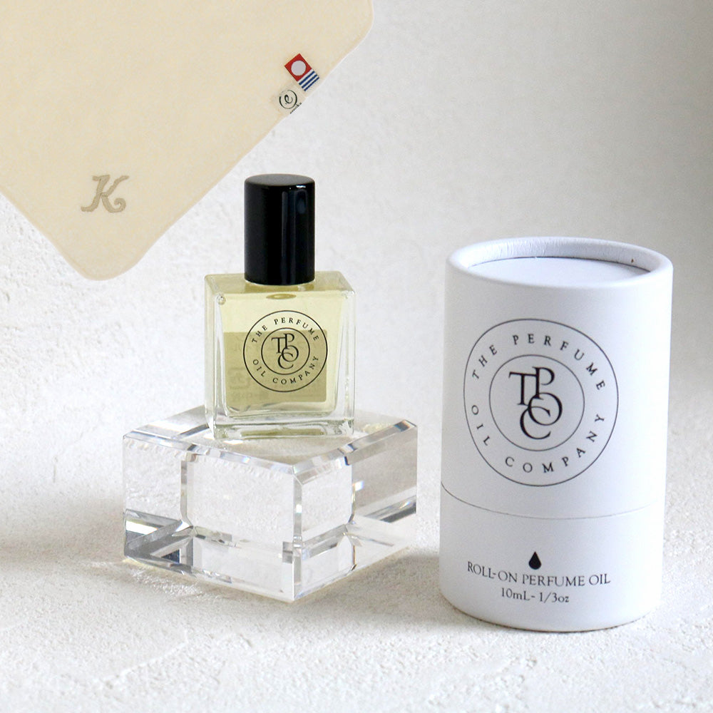 パフュームオイル 10ml + タオルハンカチ ナチュラル / Premium Gift Set