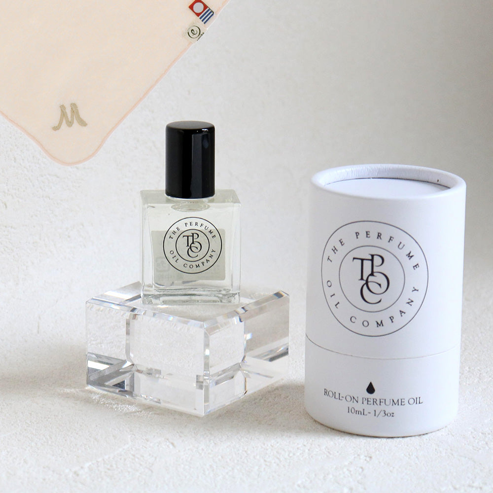 パフュームオイル 10ml + タオルハンカチ パウダーピンク / Premium Gift Set