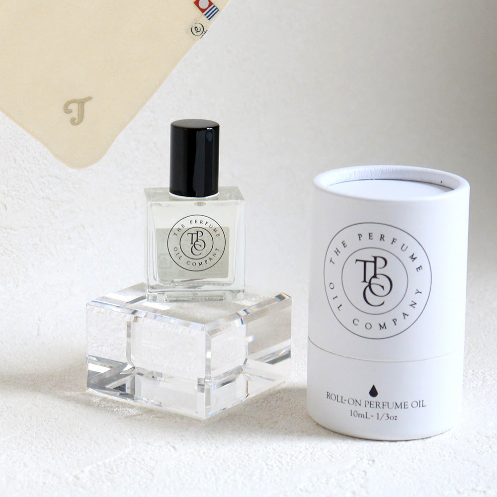 パフュームオイル 10ml + タオルハンカチ パウダーピンク / Premium Gift Set