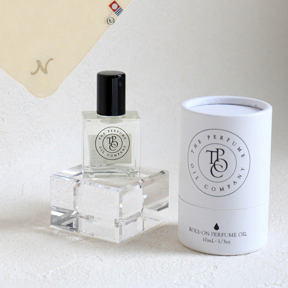 パフュームオイル 10ml + タオルハンカチ ナチュラル / Premium Gift Set
