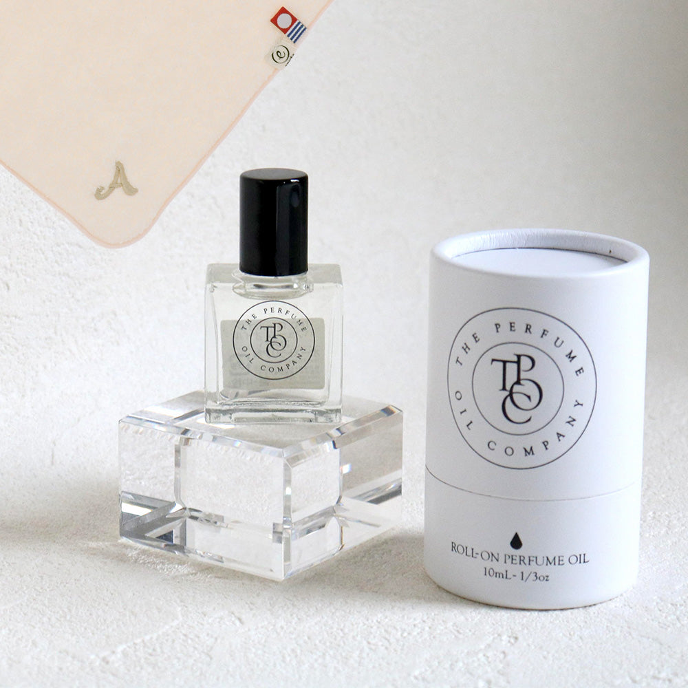 パフュームオイル 10ml + タオルハンカチ パウダーピンク / Premium Gift Set