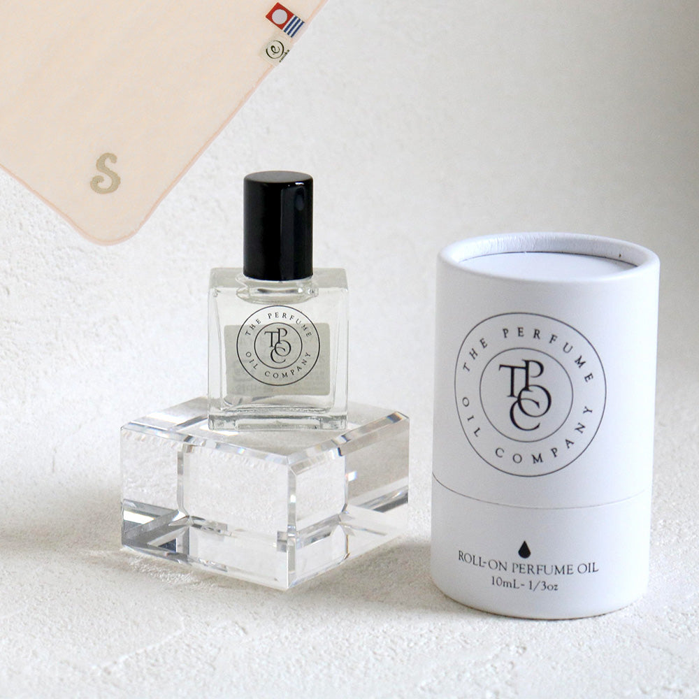 パフュームオイル 10ml + タオルハンカチ パウダーピンク / Premium Gift Set