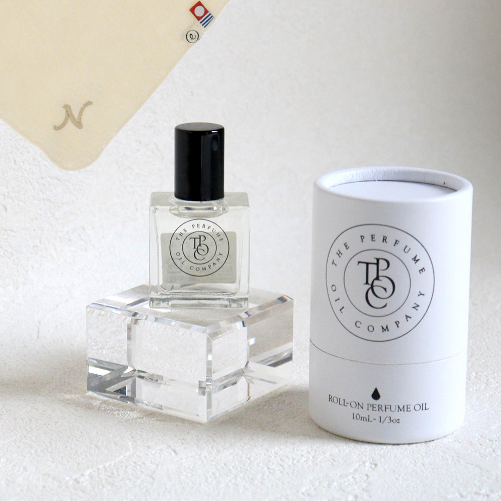 パフュームオイル 10ml + タオルハンカチ ナチュラル / Premium Gift Set