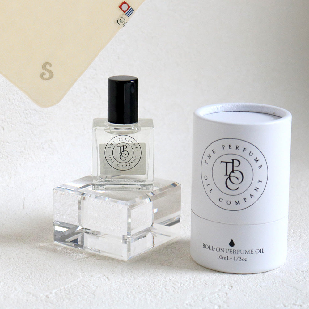 パフュームオイル 10ml + タオルハンカチ ナチュラル / Premium Gift Set