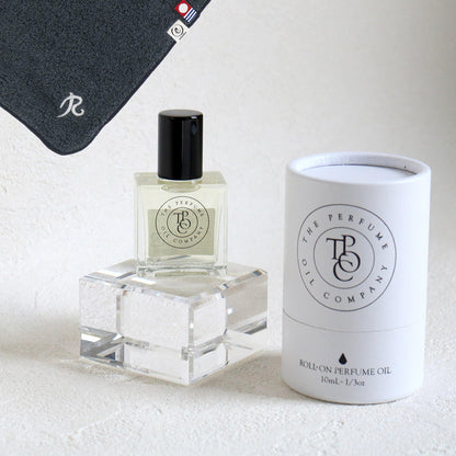 パフュームオイル 10ml + タオルハンカチ クラシックグレー / Premium Gift Set
