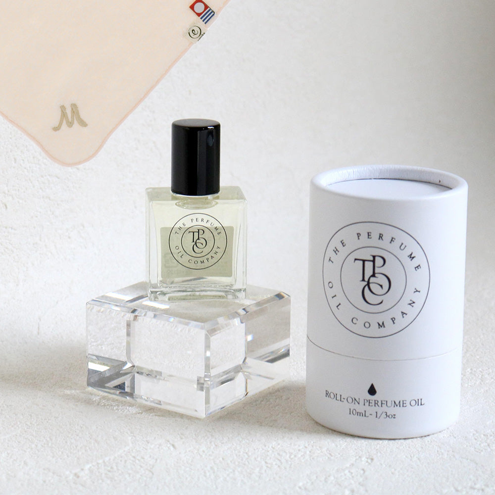 パフュームオイル 10ml + タオルハンカチ パウダーピンク / Premium Gift Set