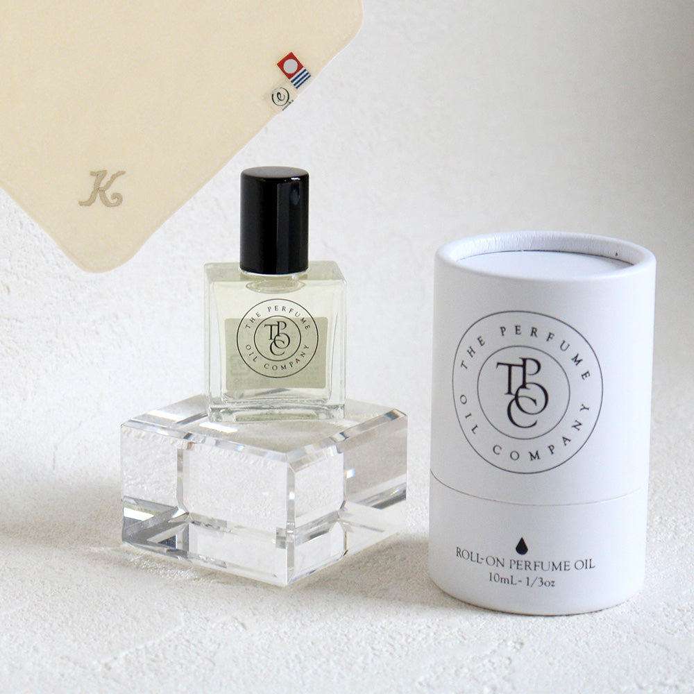 パフュームオイル 10ml + タオルハンカチ ナチュラル / Premium Gift Set