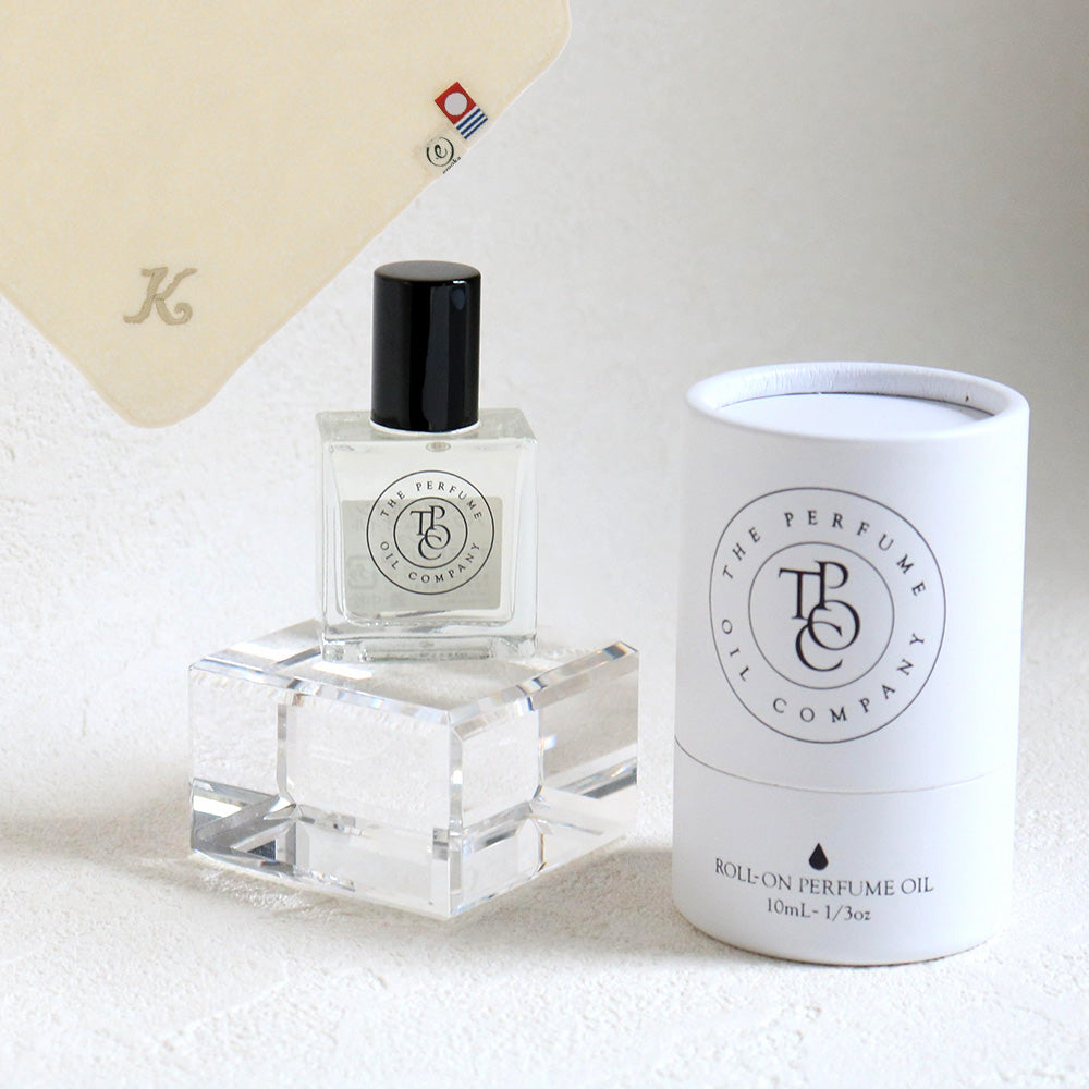パフュームオイル 10ml + タオルハンカチ ナチュラル / Premium Gift Set