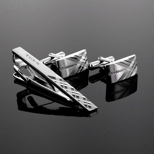 タイピン ORT153  + カフス ORC153 シルバー / セット