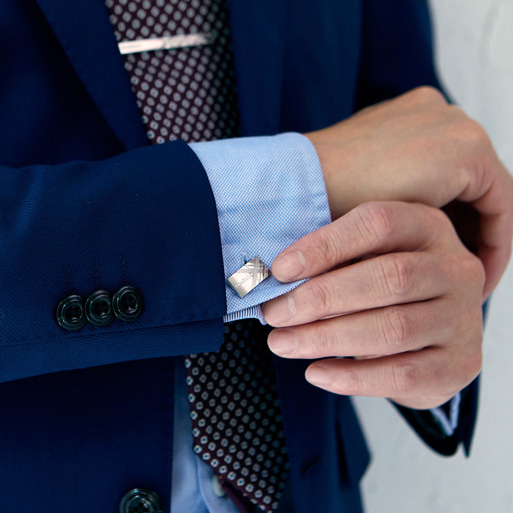 タイピン ORT153  + カフス ORC153 シルバー / セット