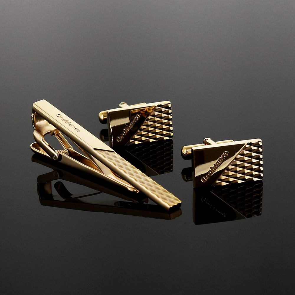 タイピン ORT161A + カフス ORC161A ゴールド / セット