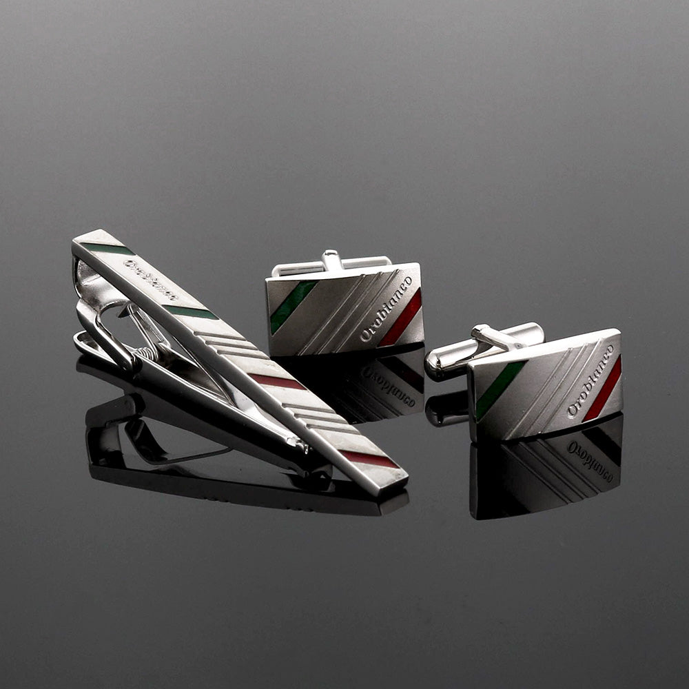 タイピン ORT167A + カフス ORC167A シルバー / セット