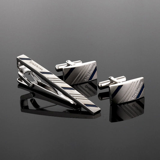 タイピン ORT167B + カフス ORC167B シルバー / セット