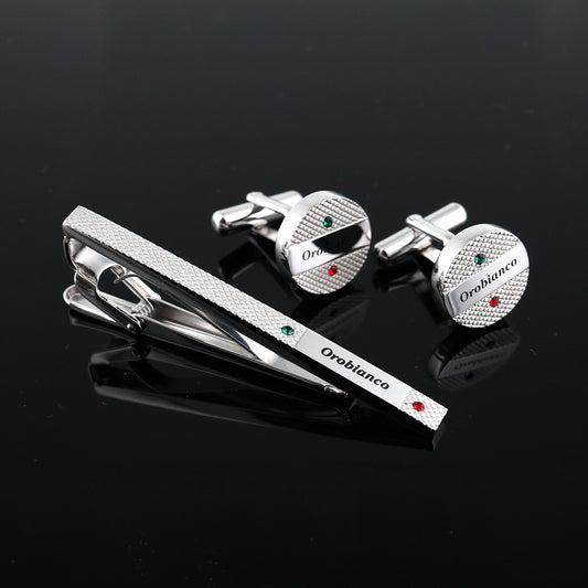 タイピン ORT209B + カフス ORC209B シルバー / セット