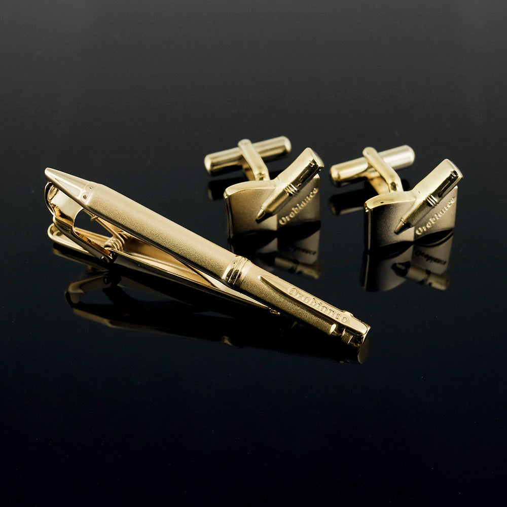 タイピン ORT399B + カフス ORC399B ゴールド / セット