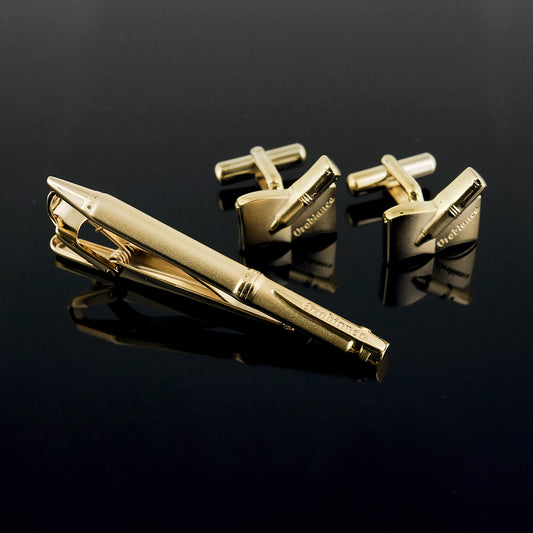 タイピン ORT399B + カフス ORC399B ゴールド / セット