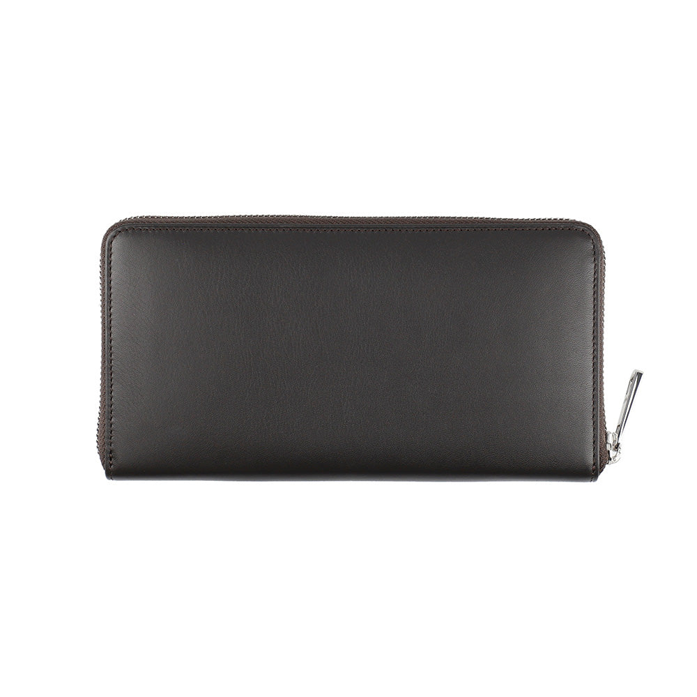 財布 ダークブラウン ラウンドファスナー長財布 P-CLB225-35 / Calf Leather series カーフレザーシリーズ