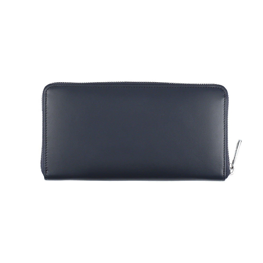 財布 ネイビー ラウンドファスナー長財布 P-CLB225-75 / Calf Leather series