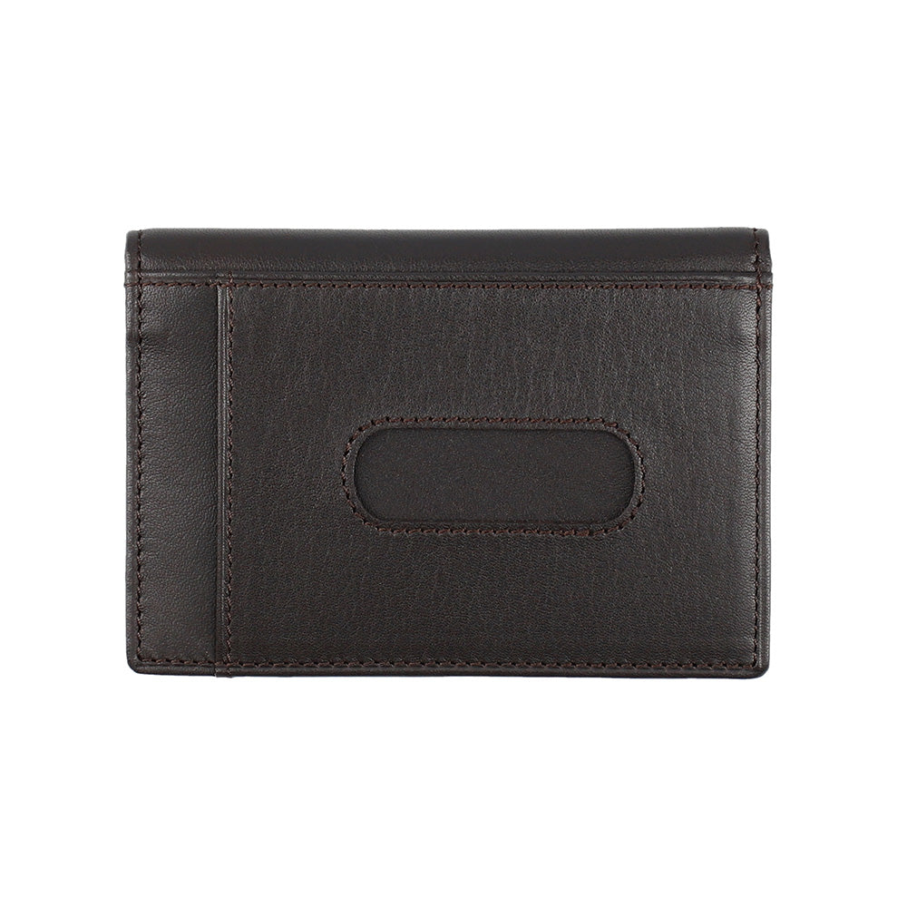パスケース IDケース ダークブラウン P-CLB622-35 2つ折り / Calf Leather series カーフレザーシリーズ