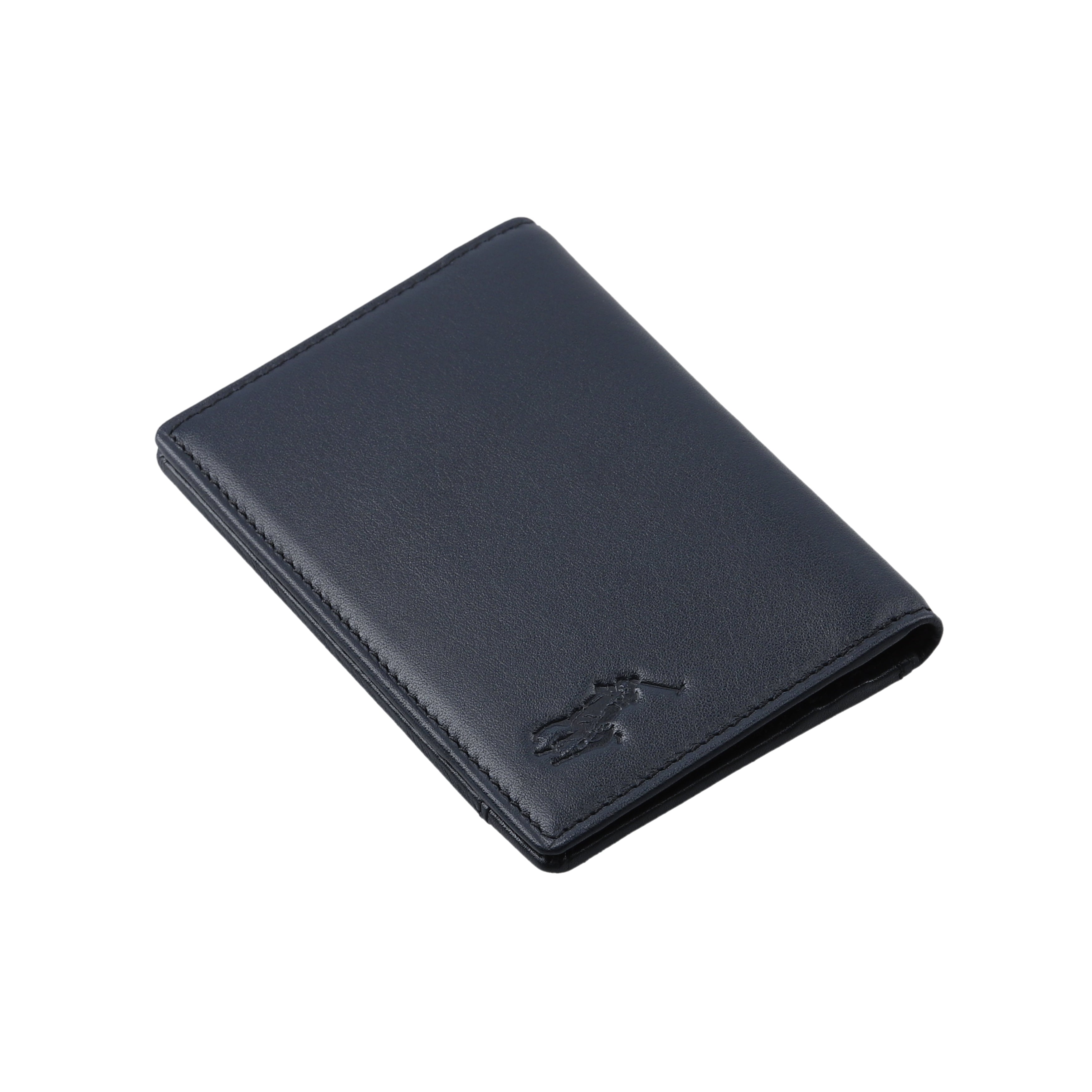 パスケース IDケース ネイビー P-CLB622-75 2つ折り / Calf Leather