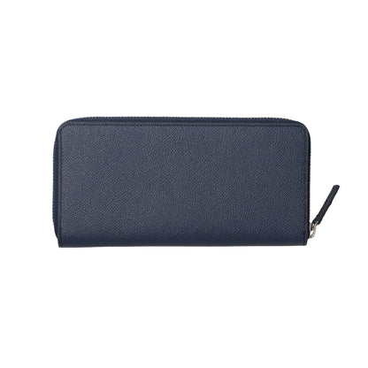 財布 ネイビー グリーン ラウンドファスナー長財布 P-NCP225-75 / N Combe w Contrast Pony series ニューコントラストポニー