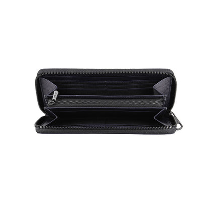 財布 ネイビー ラウンドファスナー長財布 P-NSH225-75 / N Soft Shrink series ソフトシュリンク